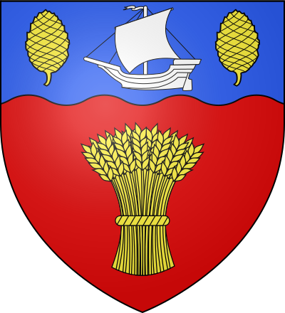 Blason de la commune Brunville