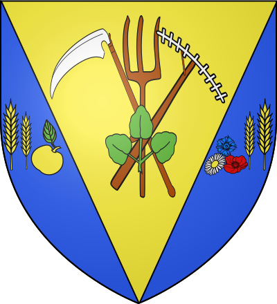 Blason de la commune Gaillardbois-Cressenville