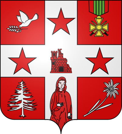 Blason de la commune Lanslebourg-Mont-Cenis