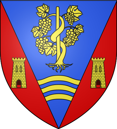 Blason de la commune Les Vignes