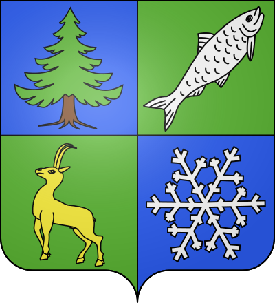 Blason de la commune Lélex
