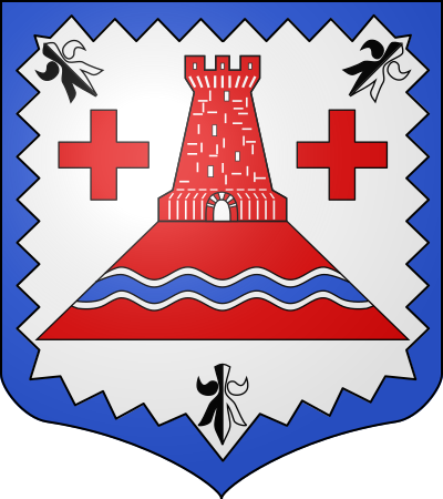 Blason de la commune Saint-Cyr-sur-Menthon