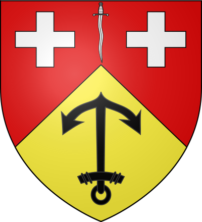 Blason de la commune Crécy-au-Mont