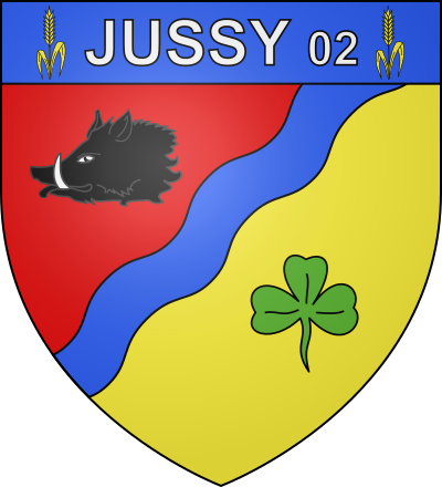 Blason de la commune Jussy