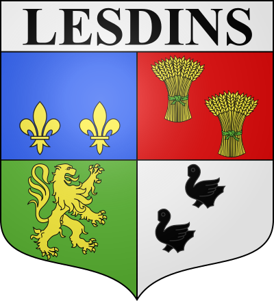 Blason de la commune Lesdins