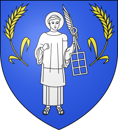 Blason de la commune Mesnil-Saint-Laurent
