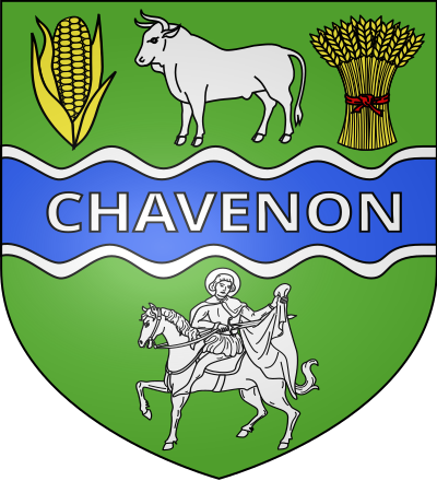 Blason de la commune Chavenon