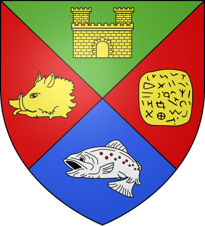 Blason de la commune Ferrières-sur-Sichon