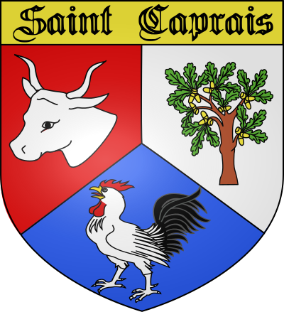 Blason de la commune Saint-Caprais