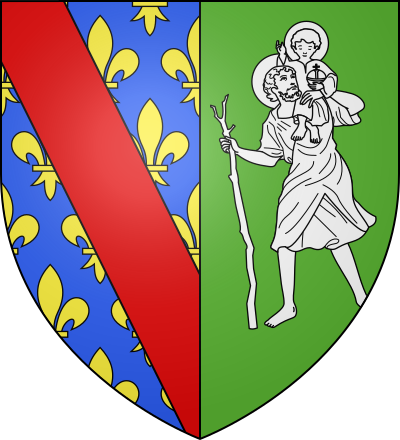 Blason de la commune Saint-Christophe-en-Bourbonnais