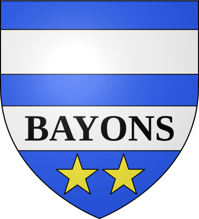 Blason de la commune Bayons