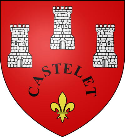 Blason de la commune Castellet-lès-Sausses
