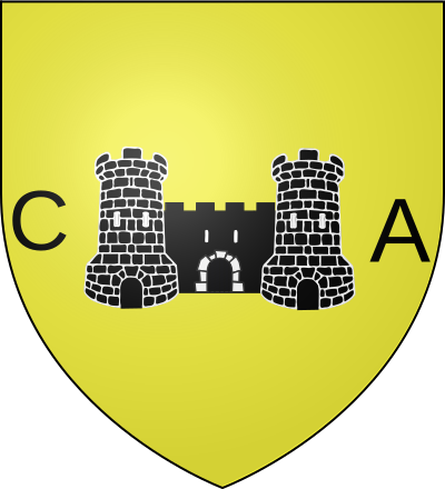 Blason de la commune Château-Arnoux-Saint-Auban