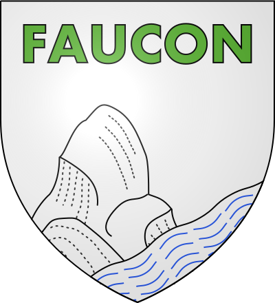 Blason de la commune Faucon-de-Barcelonnette