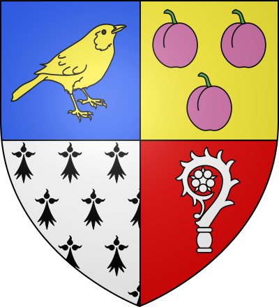 Blason de la commune Trescléoux