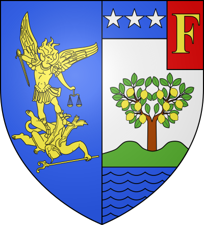 Blason de la commune Menton
