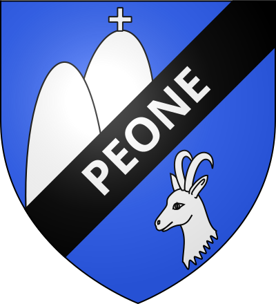 Blason de la commune Péone