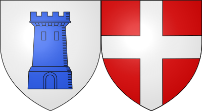 Blason de la commune Alba-la-Romaine