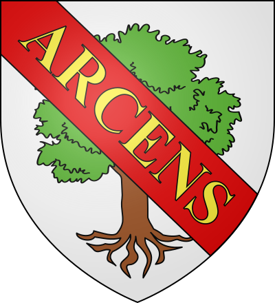 Blason de la commune Arcens