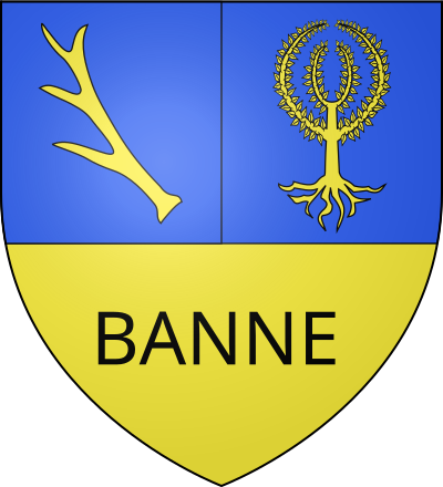 Blason de la commune Banne