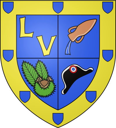 Blason de la commune Laurac-en-Vivarais