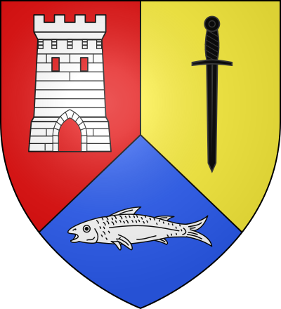 Blason de la commune Sampzon