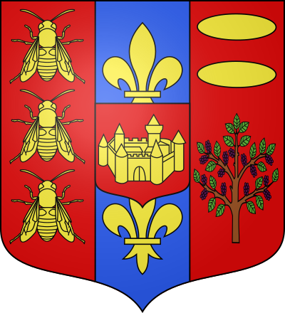 Blason de la commune Vocance