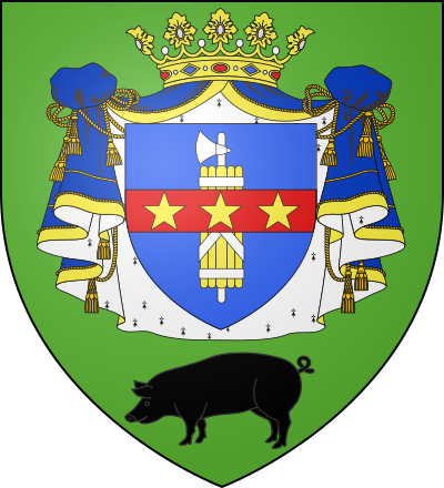 Blason de la commune Château-Porcien