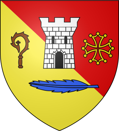 Blason de la commune Villeneuve-du-Paréage