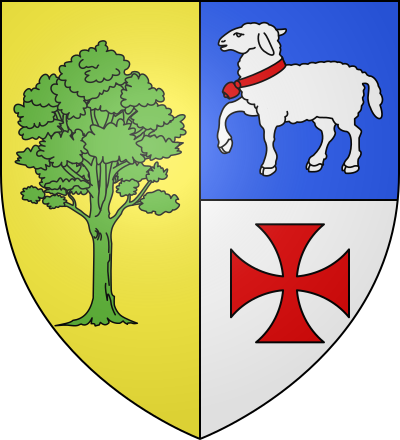 Blason de la commune Auriac-Lagast