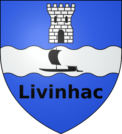Blason de la commune Livinhac-le-Haut