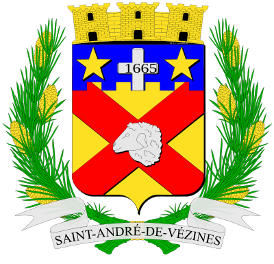 Blason de la commune Saint-André-de-Vézines