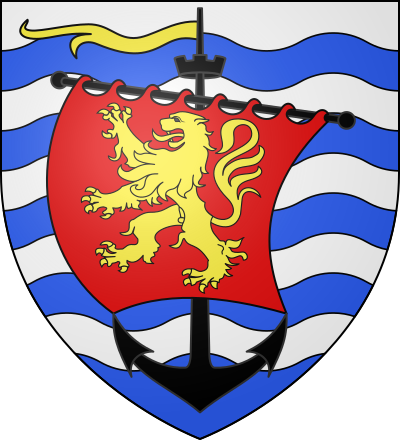 Blason de la commune Lion-sur-Mer