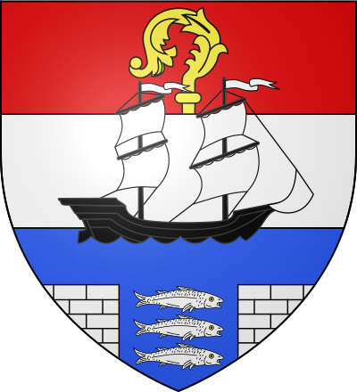 Blason de la commune Port-en-Bessin-Huppain
