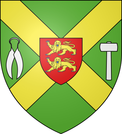 Blason de la commune Saint-Aubin-d'Arquenay