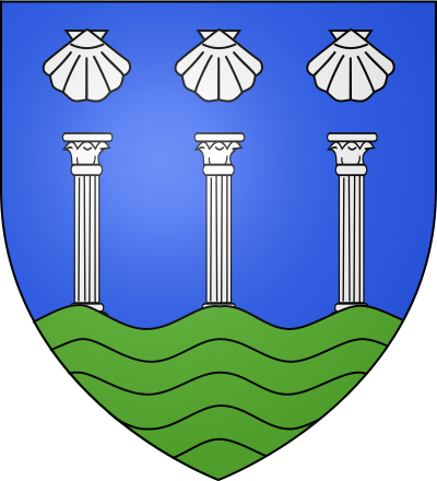 Blason de la commune Saint-Aubin-sur-Mer