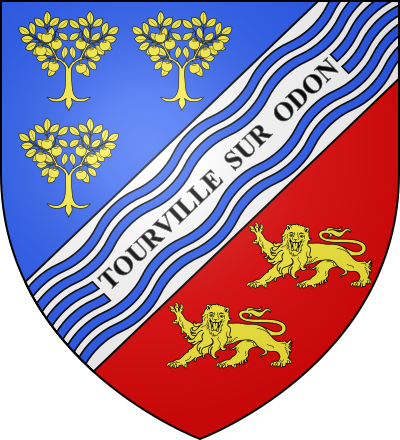 Blason de la commune Tourville-sur-Odon