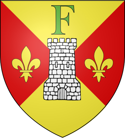Blason de la commune Fridefont