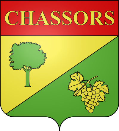 Blason de la commune Chassors