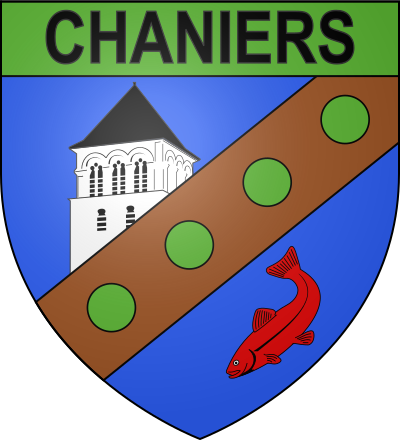 Blason de la commune Chaniers