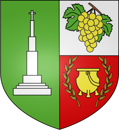 Blason de la commune Chermignac
