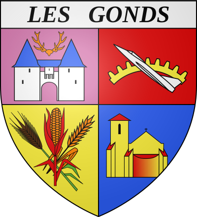 Blason de la commune Les Gonds