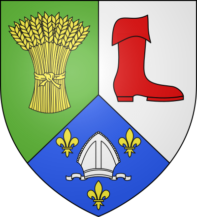 Blason de la commune Saint-Crépin