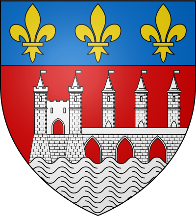 Blason de la commune Saintes