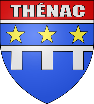Blason de la commune Thénac