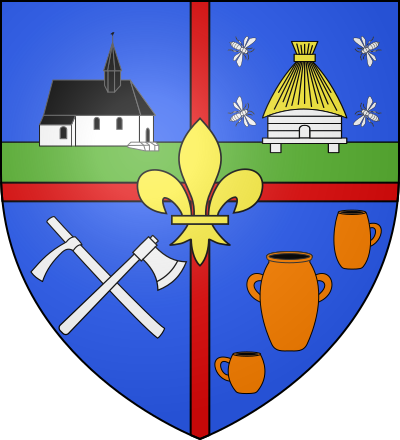 Blason de la commune Achères