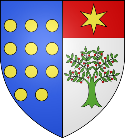 Blason de la commune Blancafort