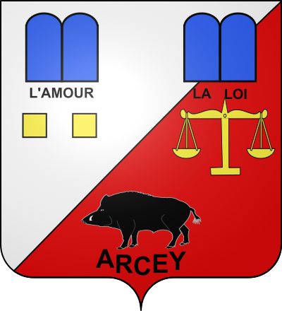 Blason de la commune Arcey