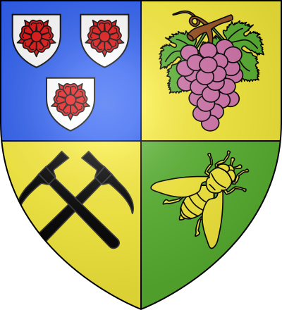 Blason de la commune Pouillenay