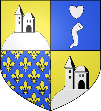 Blason de la commune Dun-le-Palestel